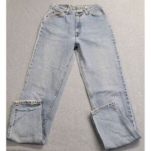 Vtg LEVIS 912 Jeans Womens 11 Long Blue Orange Tab Light Wash Slim‎ Tapered Tag